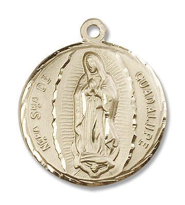 Our Lady of Guadalupe Medal - 14K Solid Gold
