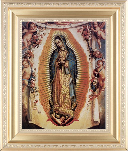 Our Lady of Guadalupe 8x10 Framed Print Under Glass - #138 Frame