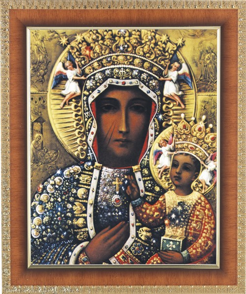 Our Lady of Czestochowa 8x10 Framed Print Under Glass - #122 Frame