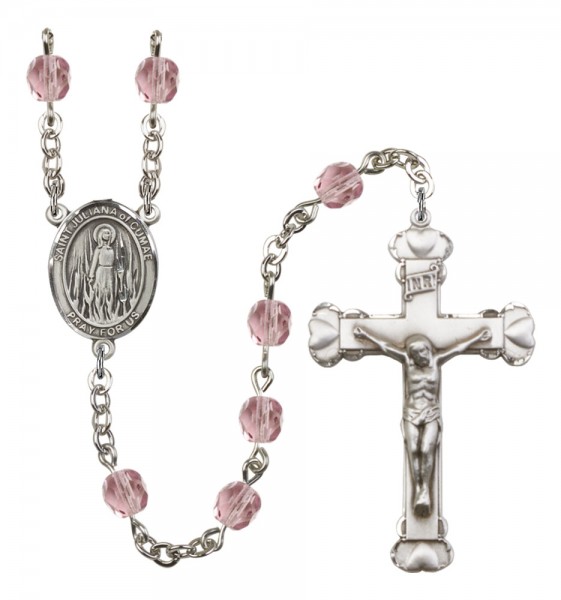Women's St. Juliana of Cumae Birthstone Rosary - Light Amethyst
