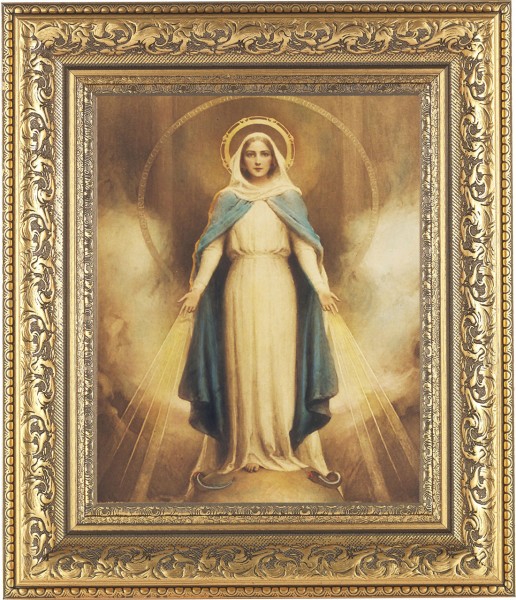 Miraculous Mary 8x10 Framed Print Under Glass - #115 Frame