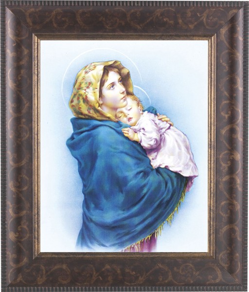 Madonna and Child 8x10 Framed Print Under Glass - #124 Frame