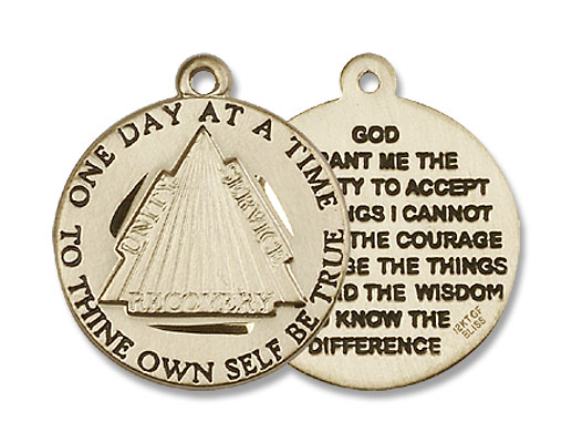 Women's Recovery Medal - 14K Solid Gold