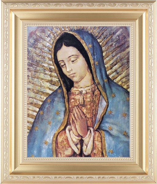 Our Lady of Guadalupe 8x10 Framed Print Under Glass - #138 Frame