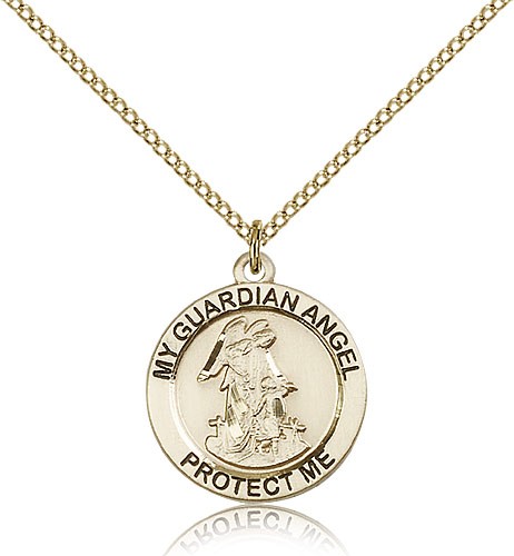 Guardian Angel Medal - 14KT Gold Filled