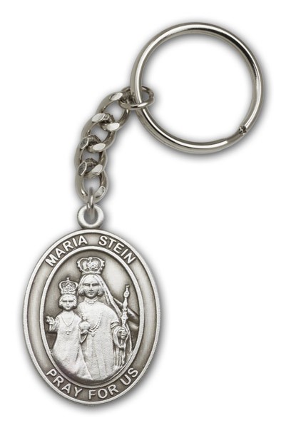 Maria Stein Keychain - Antique Silver