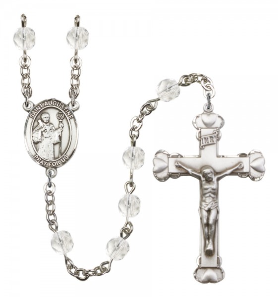 Women's St. Augustine Birthstone Rosary - Crystal