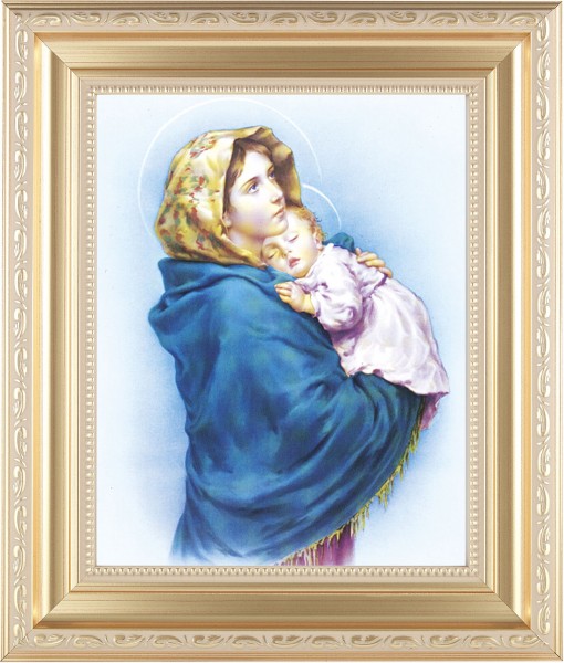 Madonna and Child 8x10 Framed Print Under Glass - #138 Frame