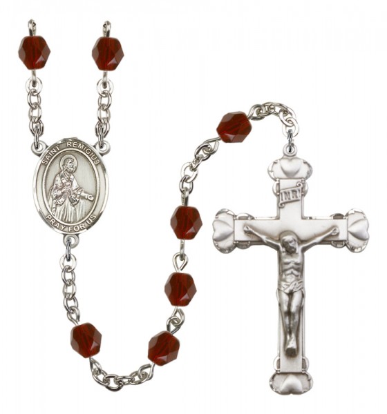 Women's St. Remigius of Reims Birthstone Rosary - Garnet