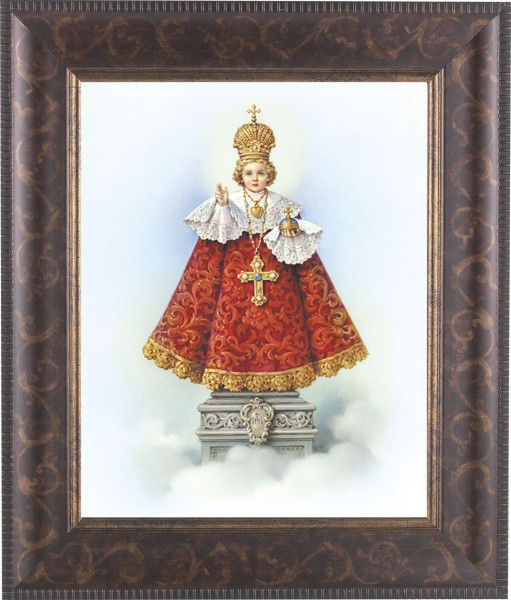 Infant of Prague 8x10 Framed Print Under Glass - #124 Frame