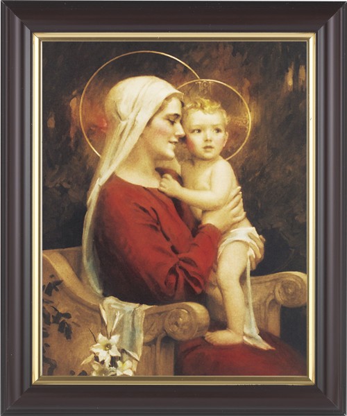 Madonna and Child Full of Joy 8x10 Framed Print Under Glass - #133 Frame