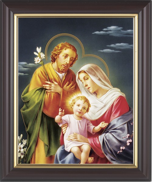 Holy Family 8x10 Framed Print Under Glass - #133 Frame