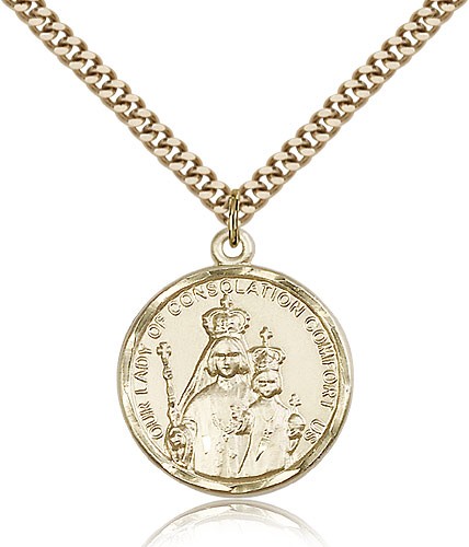 Our Lady of Consolation Medal - 14KT Gold Filled