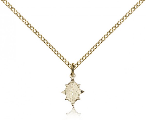 Petite Miraculous Star Medal - 14KT Gold Filled