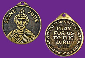 Saint Jude Faith Pendant - Bronze