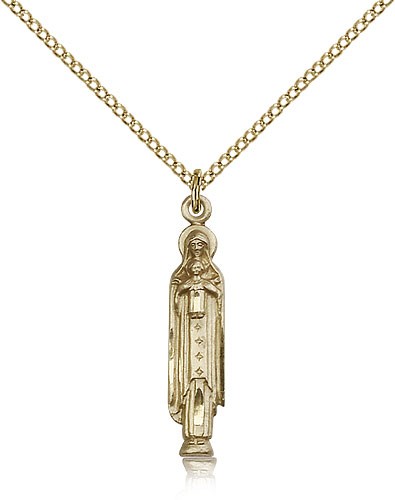 Madonna and Child Medal - 14KT Gold Filled