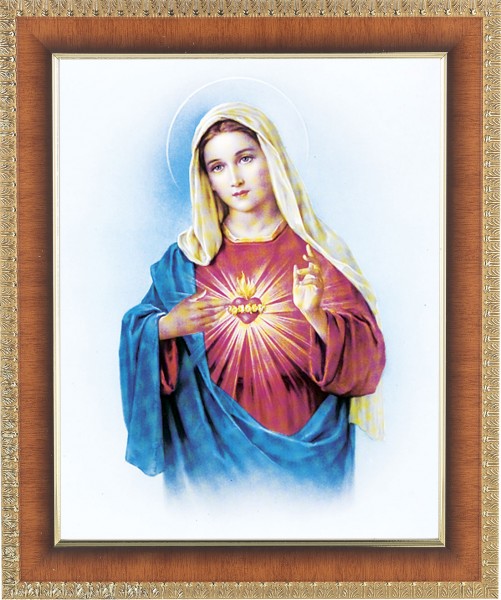 Immaculate Heart of Mary 8x10 Framed Print Under Glass - #122 Frame