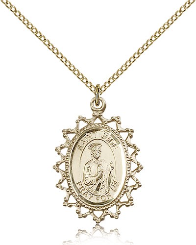 Women's St. Jude Medal - 14KT Gold Filled