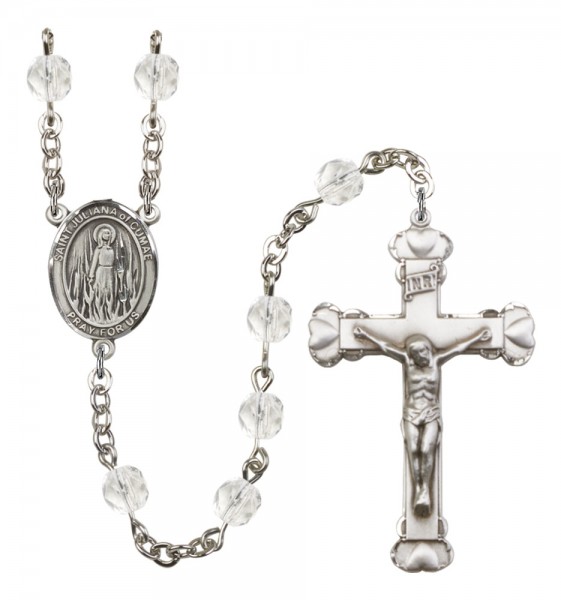 Women's St. Juliana of Cumae Birthstone Rosary - Crystal