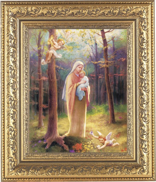 Madonna of the Woods 8x10 Framed Print Under Glass - #115 Frame