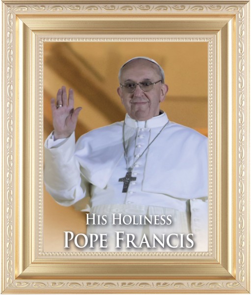 Pope Francis 8x10 Framed Print Under Glass - #138 Frame