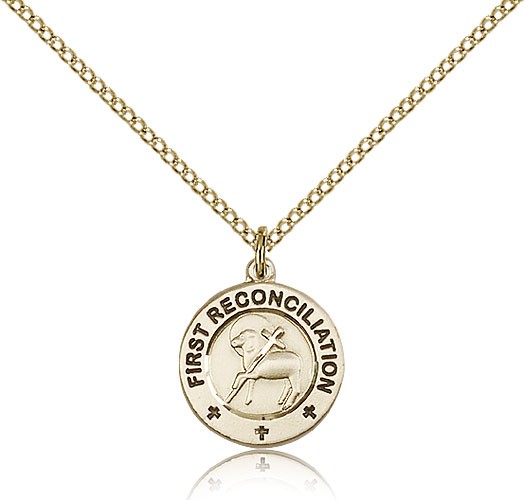 First Reconciliation Pendant - 14KT Gold Filled