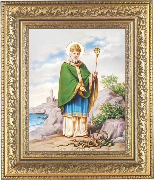 St. Patrick 8x10 Framed Print Under Glass - #115 Frame
