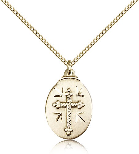 Women's Cross Pendant - 14KT Gold Filled