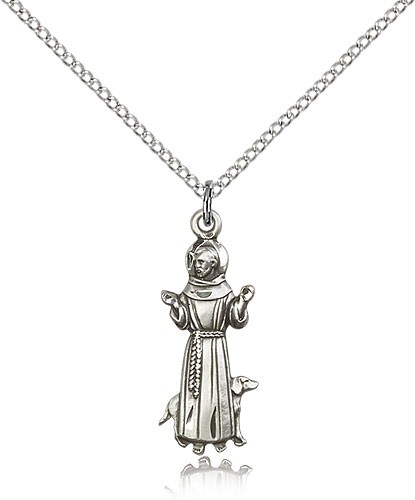 St. Francis of Assisi Medal - Sterling Silver