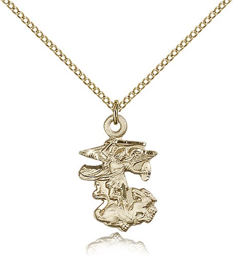 St. Michael The Archangel Medal - 14KT Gold Filled