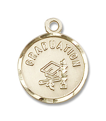 Petite Round Graduation Pendant - 14K Solid Gold