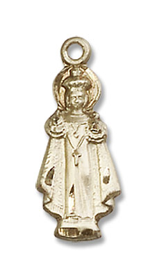 Infant of Prague Medal - 14K Solid Gold