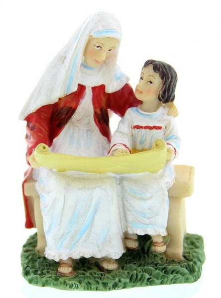 St. Anne Statue 3.5&quot; - Multi-Color