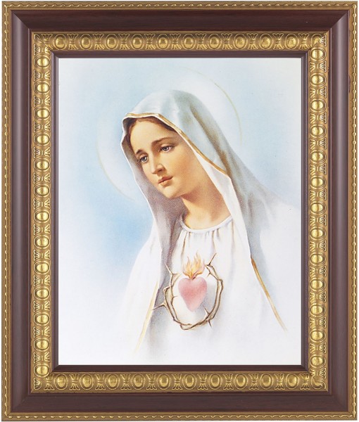 Immaculate Heart of Mary 8x10 Framed Print Under Glass - #126 Frame