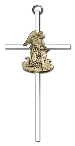 Guardian Angel 6 - Two-Tone Silver