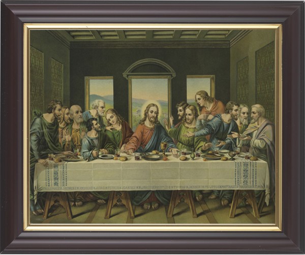 Last Supper 8x10 Framed Print Under Glass - #133 Frame