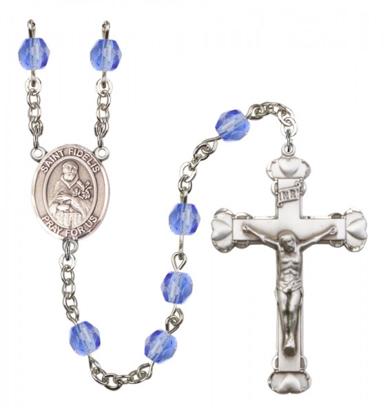 Women's St. Fidelis Birthstone Rosary - Sapphire