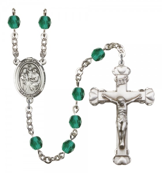Women's Holy Family Birthstone Rosary - Zircon