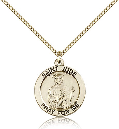 Women's Saint Jude Medal - 14KT Gold Filled