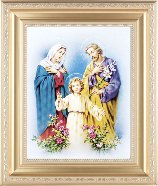 Holy Family 8x10 Framed Print Under Glass - #138 Frame