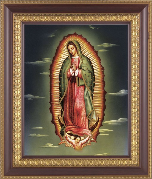 Our Lady of Guadalupe 8x10 Framed Print Under Glass - #126 Frame
