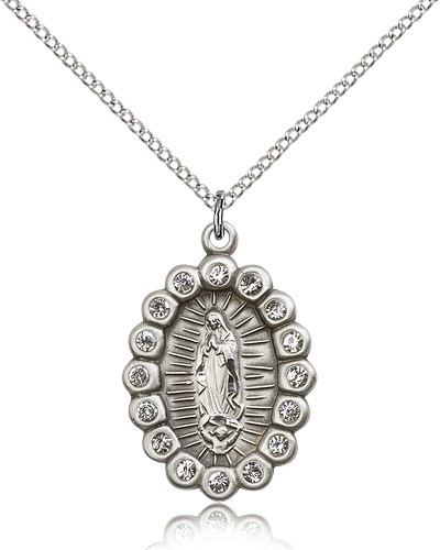 Our Lady of Guadalupe Medal - Sterling Silver
