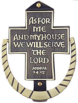 As For Me and My House Door Knocker - Bronze