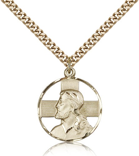 Head of Christ Pendant - 14KT Gold Filled