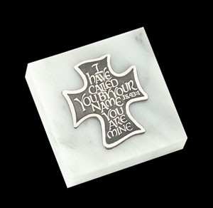 I Have Called You Paperweight - White