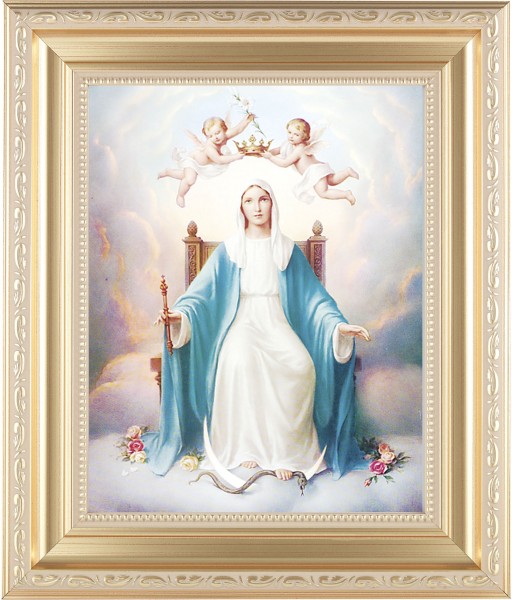 Queen of Heaven 8x10 Framed Print Under Glass - #138 Frame