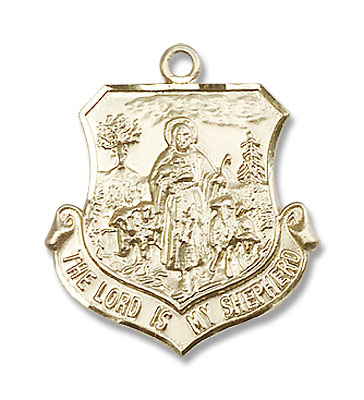 The Lord Is My Shepherd Medal - 14K Solid Gold