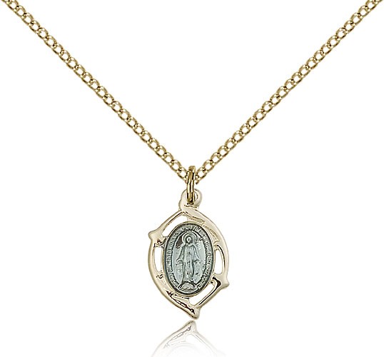 Small Miraculous Medal - Gold Plated