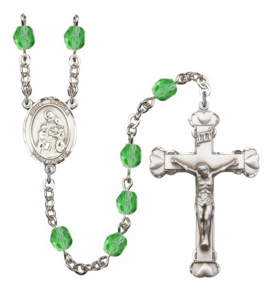 Women's St. Angela Merici Birthstone Rosary - Peridot