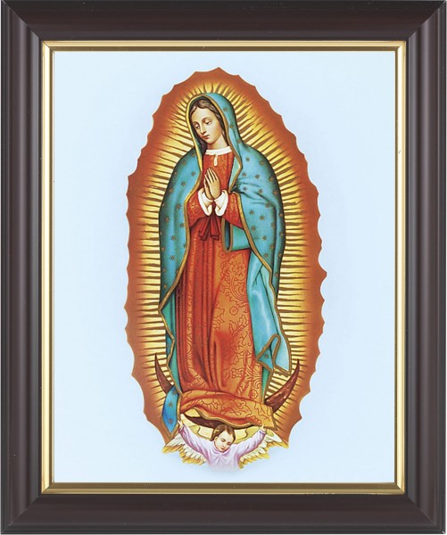 Our Lady of Guadalupe 8x10 Framed Print Under Glass - #133 Frame
